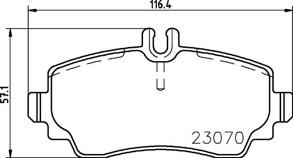 HELLA 8DB 355 018-881 - Kit pastiglie freno, Freno a disco www.autoricambit.com