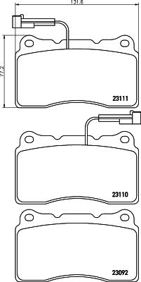 HELLA 8DB 355 018-361 - Kit pastiglie freno, Freno a disco www.autoricambit.com