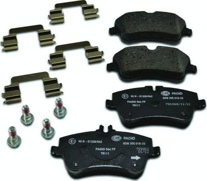 HELLA 8DB 355 018-331 - Kit pastiglie freno, Freno a disco www.autoricambit.com