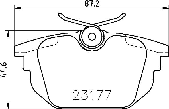 HELLA 8DB 355 018-371 - Kit pastiglie freno, Freno a disco www.autoricambit.com