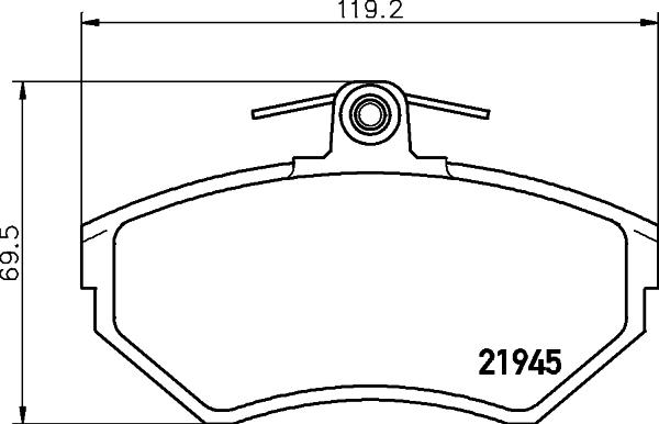 HELLA 8DB 355 018-241 - Kit pastiglie freno, Freno a disco www.autoricambit.com