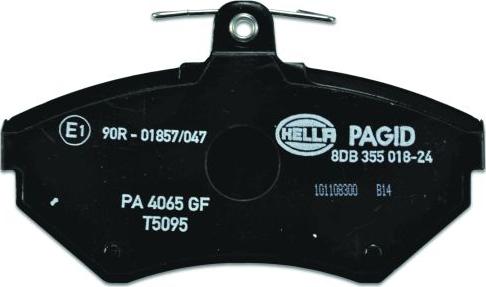 HELLA 8DB 355 018-241 - Kit pastiglie freno, Freno a disco www.autoricambit.com