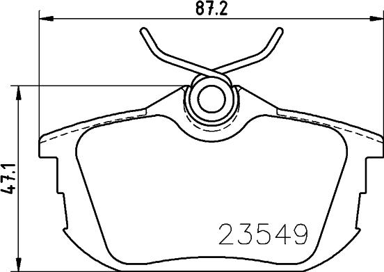 HELLA 8DB 355 018-271 - Kit pastiglie freno, Freno a disco www.autoricambit.com