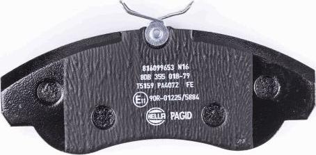 HELLA 8DB 355 018-791 - Kit pastiglie freno, Freno a disco www.autoricambit.com