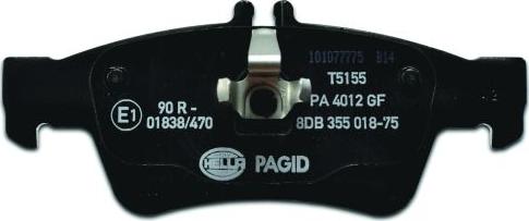 HELLA 8DB 355 018-751 - Kit pastiglie freno, Freno a disco www.autoricambit.com