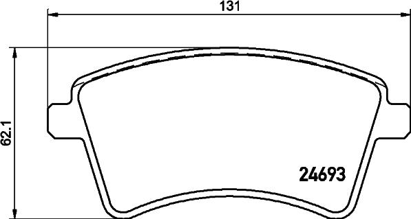 HELLA 8DB 355 013-961 - Kit pastiglie freno, Freno a disco www.autoricambit.com