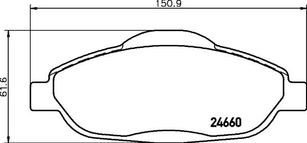 HELLA 8DB 355 013-911 - Kit pastiglie freno, Freno a disco www.autoricambit.com