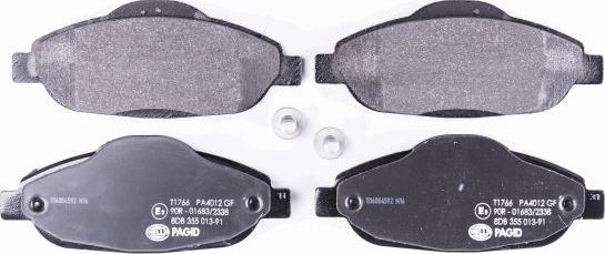 HELLA 8DB 355 013-911 - Kit pastiglie freno, Freno a disco www.autoricambit.com