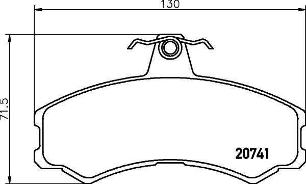 HELLA 8DB 355 013-441 - Kit pastiglie freno, Freno a disco www.autoricambit.com