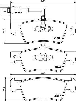 HELLA 8DB 355 013-841 - Kit pastiglie freno, Freno a disco www.autoricambit.com