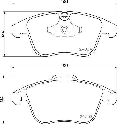 HELLA 8DB 355 013-731 - Kit pastiglie freno, Freno a disco www.autoricambit.com