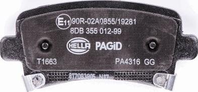 HELLA 8DB 355 012-991 - Kit pastiglie freno, Freno a disco www.autoricambit.com