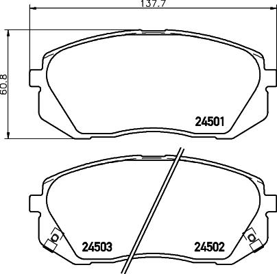 HELLA 8DB 355 012-961 - Kit pastiglie freno, Freno a disco www.autoricambit.com