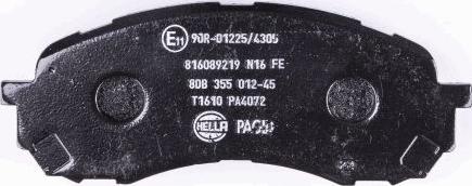 HELLA 8DB 355 012-451 - Kit pastiglie freno, Freno a disco www.autoricambit.com