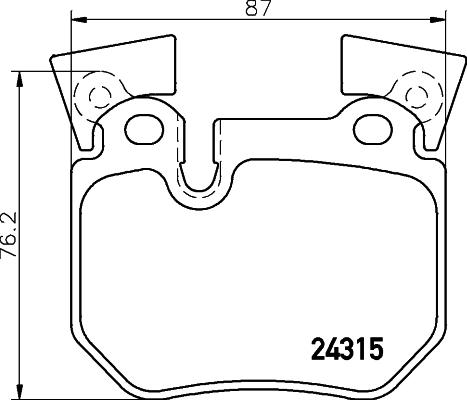 HELLA 8DB 355 012-551 - Kit pastiglie freno, Freno a disco www.autoricambit.com