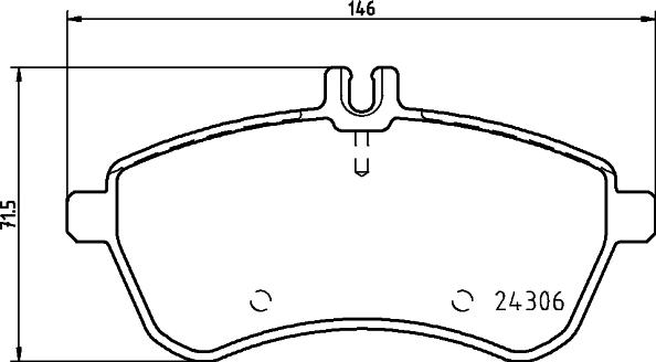 HELLA 8DB 355 012-581 - Kit pastiglie freno, Freno a disco www.autoricambit.com