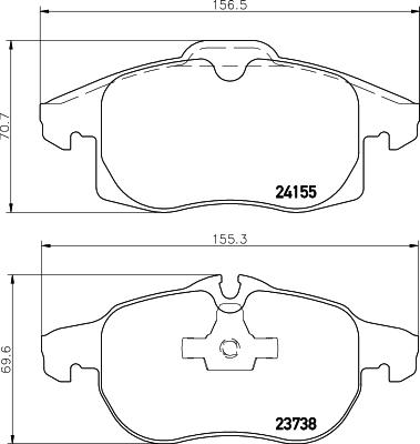 HELLA 8DB 355 012-681 - Kit pastiglie freno, Freno a disco www.autoricambit.com