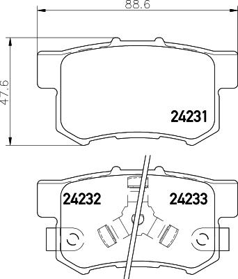 HELLA 8DB 355 012-061 - Kit pastiglie freno, Freno a disco www.autoricambit.com