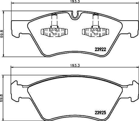 HELLA 8DB 355 012-011 - Kit pastiglie freno, Freno a disco www.autoricambit.com