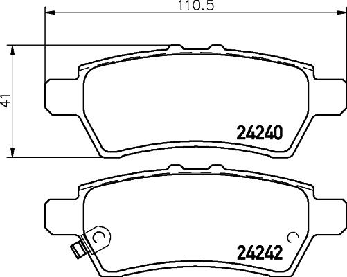 HELLA 8DB 355 012-081 - Kit pastiglie freno, Freno a disco www.autoricambit.com