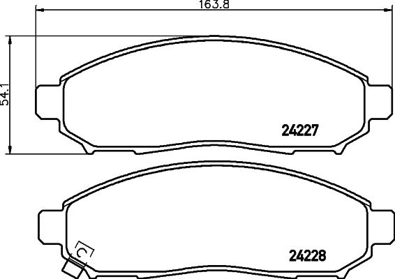 HELLA 8DB 355 012-071 - Kit pastiglie freno, Freno a disco www.autoricambit.com