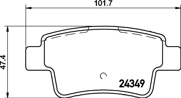 HELLA 8DB 355 012-391 - Kit pastiglie freno, Freno a disco www.autoricambit.com