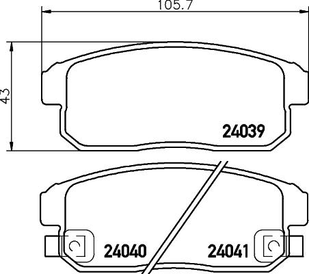 HELLA 8DB 355 012-331 - Kit pastiglie freno, Freno a disco www.autoricambit.com