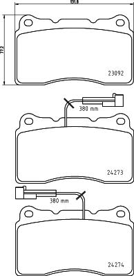 HELLA 8DB 355 012-291 - Kit pastiglie freno, Freno a disco www.autoricambit.com