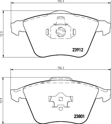 HELLA 8DB 355 012-281 - Kit pastiglie freno, Freno a disco www.autoricambit.com