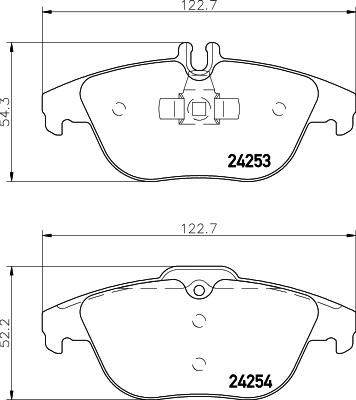 HELLA 8DB 355 012-741 - Kit pastiglie freno, Freno a disco www.autoricambit.com