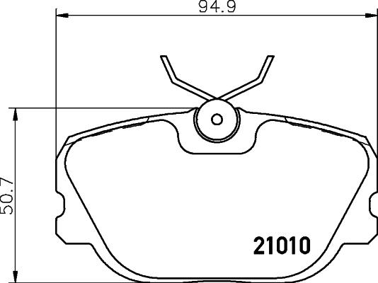 HELLA 8DB 355 017-941 - Kit pastiglie freno, Freno a disco www.autoricambit.com