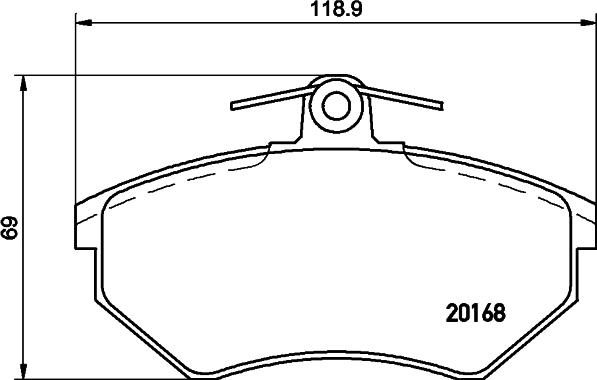 HELLA 8DB 355 017-901 - Kit pastiglie freno, Freno a disco www.autoricambit.com