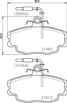 HELLA 8DB 355 017-981 - Kit pastiglie freno, Freno a disco www.autoricambit.com