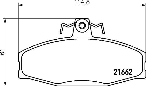 HELLA 8DB 355 017-931 - Kit pastiglie freno, Freno a disco www.autoricambit.com