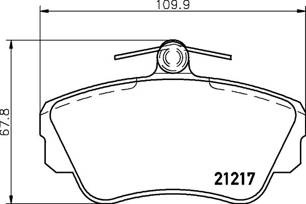 HELLA 8DB 355 017-921 - Kit pastiglie freno, Freno a disco www.autoricambit.com