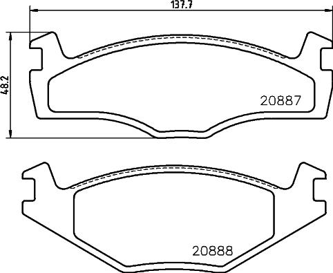 HELLA 8DB 355 017-501 - Kit pastiglie freno, Freno a disco www.autoricambit.com