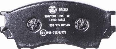 HELLA 8DB 355 017-091 - Kit pastiglie freno, Freno a disco www.autoricambit.com