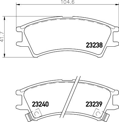 HELLA 8DB 355 017-051 - Kit pastiglie freno, Freno a disco www.autoricambit.com