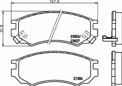 HELLA 8DB 355 017-061 - Kit pastiglie freno, Freno a disco www.autoricambit.com