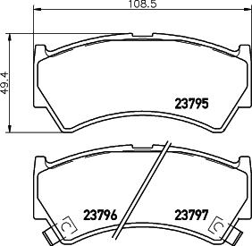 HELLA 8DB 355 017-031 - Kit pastiglie freno, Freno a disco www.autoricambit.com