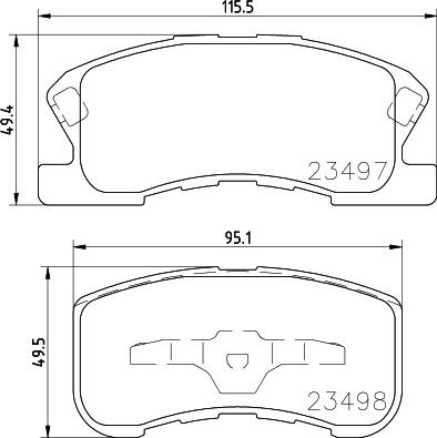 HELLA 8DB 355 017-111 - Kit pastiglie freno, Freno a disco www.autoricambit.com