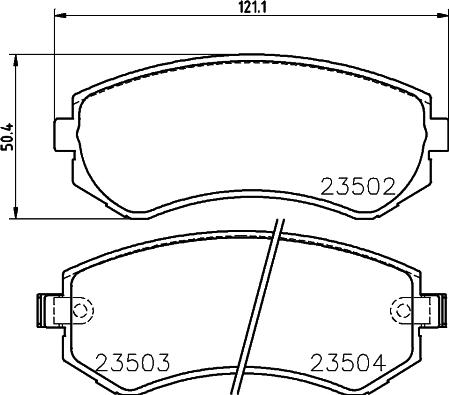 HELLA 8DB 355 027-571 - Kit pastiglie freno, Freno a disco www.autoricambit.com