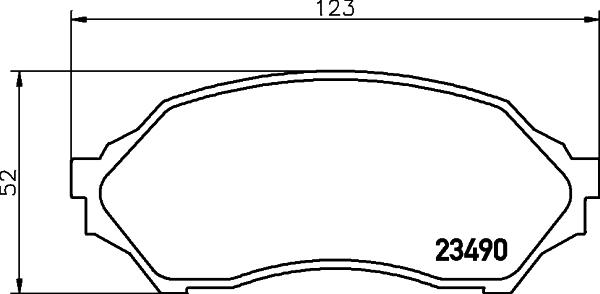 HELLA 8DB 355 017-281 - Kit pastiglie freno, Freno a disco www.autoricambit.com