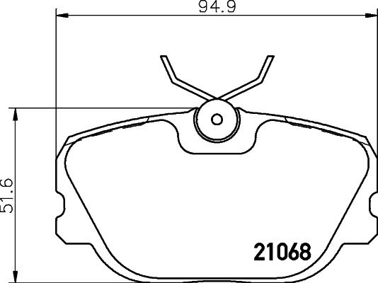 HELLA 8DB 355 017-761 - Kit pastiglie freno, Freno a disco www.autoricambit.com