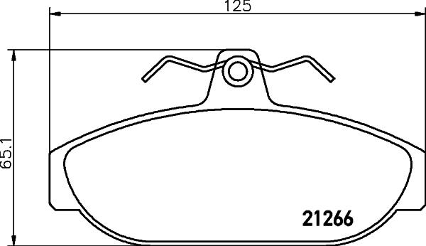 HELLA 8DB 355 017-721 - Kit pastiglie freno, Freno a disco www.autoricambit.com