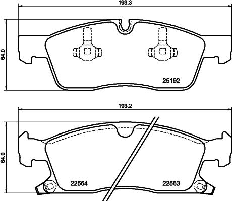 HELLA 8DB 355 039-961 - Kit pastiglie freno, Freno a disco www.autoricambit.com