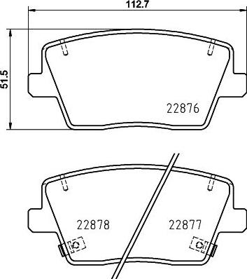 HELLA 8DB 355 039-431 - Kit pastiglie freno, Freno a disco www.autoricambit.com