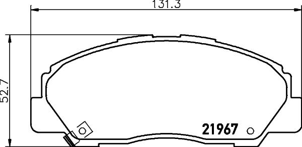 HELLA 8DB 355 039-611 - Kit pastiglie freno, Freno a disco www.autoricambit.com