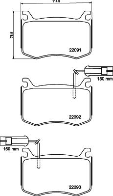 HELLA 8DB 355 039-051 - Kit pastiglie freno, Freno a disco www.autoricambit.com