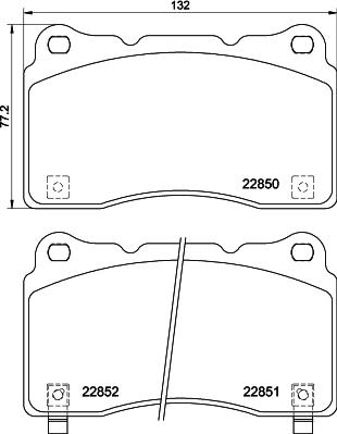 HELLA 8DB 355 039-151 - Kit pastiglie freno, Freno a disco www.autoricambit.com